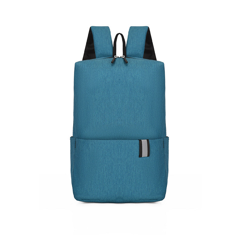 Solid Color Nylon Backpack Bag